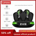 Lenovo - GM3 TWS True Wireless Competitive Gaming Bluetooth Headset Dual In-Ear Mobile Game Eating Chicken Special No Delay. 