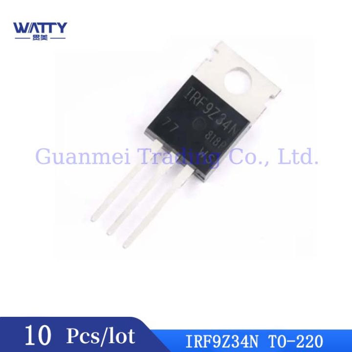 10Pcs/Lot IRF9Z34N field-effect transistor 19A 55V F9Z34N TO-220 Circuit Part