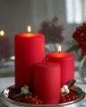 Set of 3 - Wax Pillar Candles. 