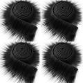 Fluffy Trim Attractive Faux Fur Fluffy Trim Trimming Garment Materials. 