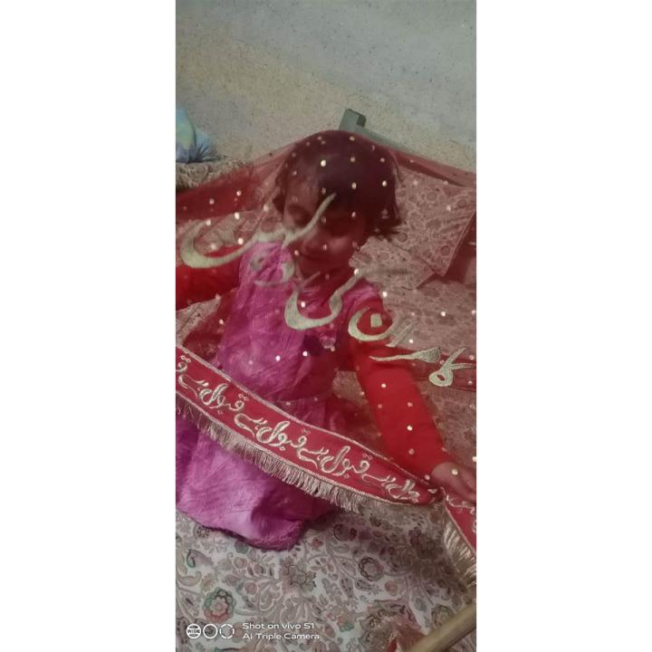 Bridal red nikkah dupatta