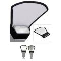 Flash Diffuser Universal Silver & White 2 In 1 Bounce Reflector. 