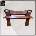 WOODEN GOLD- Camel Seat Stool-CAMEL SADDLE STOOL WITH LEATHER CUSHION-ROSEWOOD AND LEATHER CAMEL SADDLE STOOLS. 