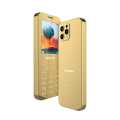 Memobile iSmart Gold - iPhone style camera - 2.4 Inch Display - 2000mAh Builtin Battery - Dual Sim - PTA Approved - Auto call recording - High Beem torch Light - Audio & Video Player - Me advanced OS System - 15 Months Brand warranty. 