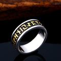 Wholesale Ring Jewelry Amulet Rune Words Odin 's Symbol Stainless Steel Viking Runes Ring. 