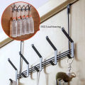 Convenient No Drill Over Door Hanger Hooks 6 Double hooks Coat Rack, hat hanger, towel holder, purse organizer Multipupuse easy to Install and remove best for rented homes. 