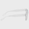 White Transparent Square Glasses For Men & Women. 