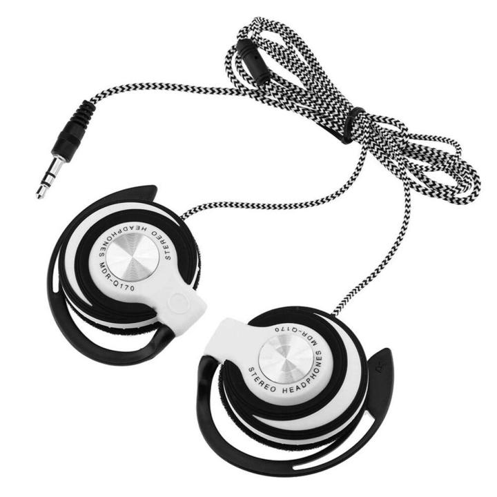 MDR-Q170 3.5mm Wired Gaming Headset On-Ear Sports Headphones Ear-hook Music Earphones for Smartphones Tablet Laptop Desktop PC