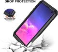 Seacosmo Samsung S10 Mobile Case Heavy Duty Shockproof Protection Metal Case Rugged A rmour without Screen protector Case for Galaxy S10 2019 Black. 
