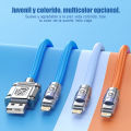 Original 120W Silica USB Cable for iPhone Series - Fast Charging Cable in Black & White. 
