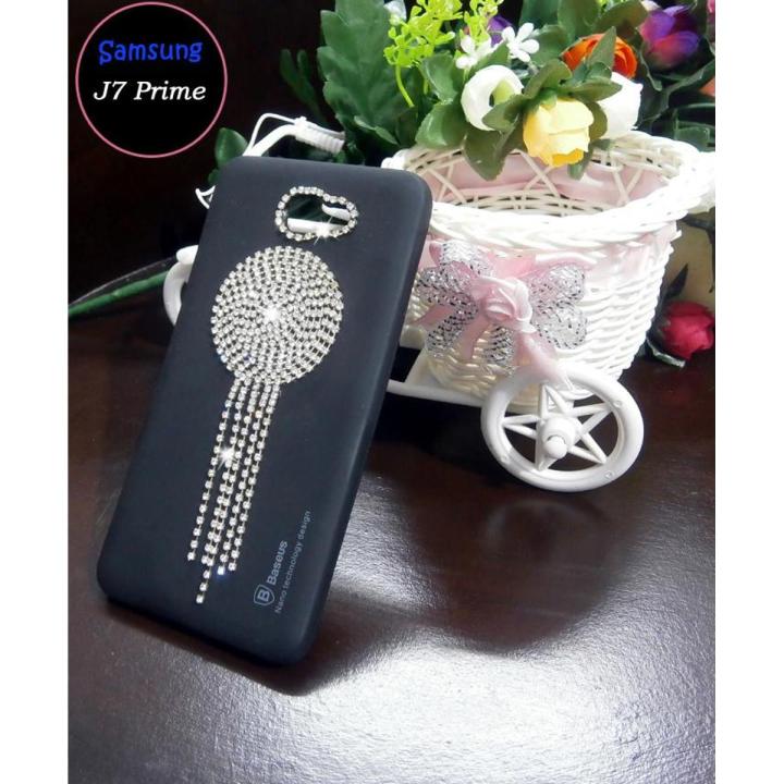 Samsung J7 Prime Cover - Fancy Black Cover