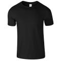 Black Plain T-Shirt Cotton Soft T-Shirt. 