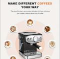ORVICA Fully Automatic Italian Coffee Machine Premium Coffee Cappuccino High Quality Enjoy Delicious Espresso Stainless Steel Espresso Coffee Maker With Touch of a Button Coffee Machine With Italian Pump 16l 850w Black silver 15 Bar Pump. 