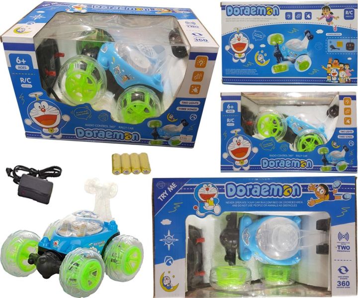 Doraemon Remote Control Car 360 rotation Daraz.pk