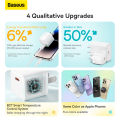 Baseus GaN5 Type C Charger – 20W Mini PD Fast iPhone Charger with US Plug, for iPhone 15/14/13, iPad, Samsung Galaxy and More. 