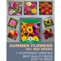 50+ Summer Season Mix Varieties Spring Flower Seeds. 