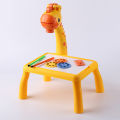 Children Projection Drawing Board LED Projector Drawing Table Toys Kids Projector Painting Board Desk Projection Painting Toy Graffiti Early Education Writing Board Household Erasable Toys. 