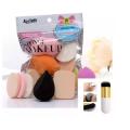 Exclusive Super Deal Makeup Sponges Beauty Blenders Puffs With Foundation Makeup Brush Assorted Colors-Makeup Tools. 