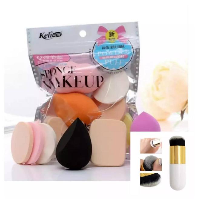 Exclusive Super Deal Makeup Sponges Beauty Blenders Puffs With Foundation Makeup Brush Assorted Colors-Makeup Tools