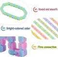 Wacky Tracks Luminous S Colorful Puzzle Sensory Fidget Toys Decompression Folding Chain Hand Spinner Kids Adults 24 Links. 