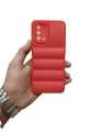 OPPO A95/F19 Soft Puffer TPU Back Cover with Camera Protection. 