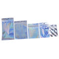 wangxuewen 10Pcs Iridescent Zip lock Pouches Cosmetic Plastic Laser Holographic Zipper Bags. 