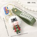 Cross border naruto keychain cartoon two-dimensional pendant schoolbag small gift wholesale anime keychain cute. 