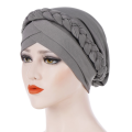 Style Hijab Turban Fashionable Braid Toe Cap Milk Silk Inner Cap Single Twist Silk Braided Turban for Wear Daily. 