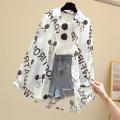 Mickey Mouse Blouse Ladies Long Sleeve Women Shirt Beach Shirts Kawaii Cartoon Summer Disney Clothes Cover-Up Top Casual. 