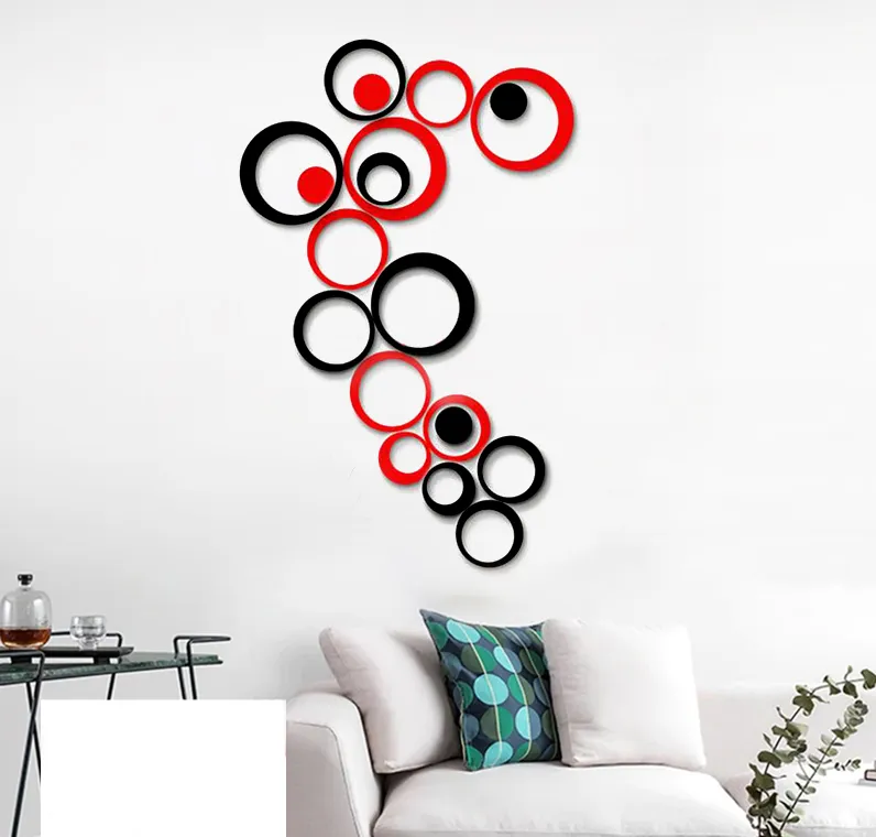 Ring Circles Wooden Wall Decor Wall 