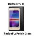 Pack of 2 - Tempered Glass Protector For Huawei y3 ll (2nd Gen). 