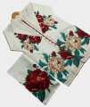 "Hooriya's Premium Rose Print Linen Cotton Dress – Trendy 2-Piece Kurti & Flapper Set for Girls & Women | High-Quality Stitched Fancy Collection By Hooriya's". 