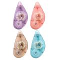 Random Colour Transparent Dotted Adhesive Handwriting Tape Small And Portable Flip-Top Adhesive Tape DIY Cut & Paste Collage Album Double Sided Tape. 