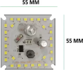 30 Watt 220V or 12V DOB(Direct On Board) LED Bulb Raw Material WHITE Color Light Electronic Hobby Kit. 