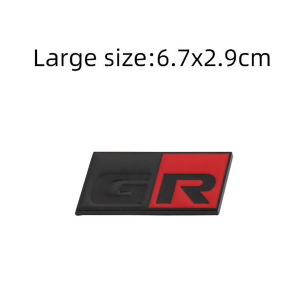 3D Metal Car Sticker GR Sport Logo Badge Emblem Decal for Toyota HV YARiS GRMN GR Sport RZ RC RS Prius Lexus Harrier GR Sticker