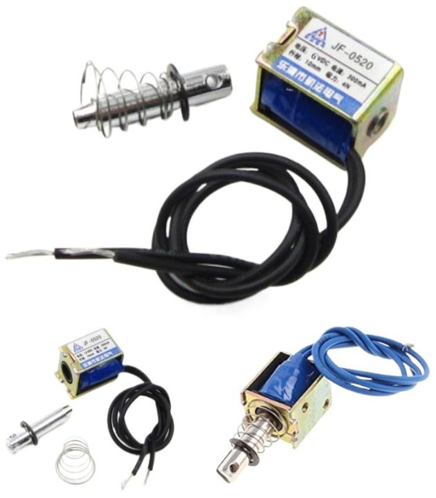 Solenoid%20JF-0520%206V%20300mA%204N/10mm%20Pull%20Push%20Type%20Open%20Frame%20%20Electromagnet%20ATF%20-%20Image%202