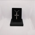【They all say it looks good】Temu Niche Cross Men's Necklace Hip Hop Diamond Pendant Trendy All-Match Pendant. 