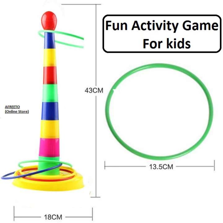 Ring Toss Game for Kids - Pole and Ring Game
