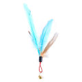 Pet Cat Playing Stick Feather Bell Replacement Head Scratch Interactive Toy. 