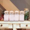 4x 1/12 Dollhosue Miniature Glass Jars Model Small Glass Bottles Life. 
