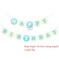 Round Happy Birthday Banner Party Decorations, 13 Pcs - Happy Birthday Round Shape Banner. 