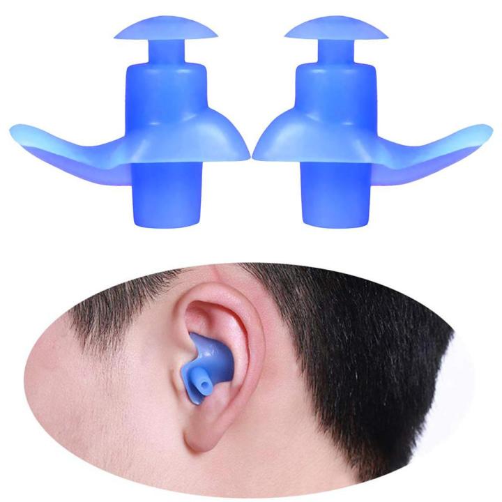 【BestGO】1 Pair Waterproof Silicone Swimming Earplugs for Adult Swimmers Children Diving Soft Anti-Noise Ear Plug