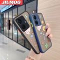 JIUMOO For vivo T1 Pro IQOO Z6 Pro vivo S15e 5G Case Cartoon Cute Dinosaur Frosted Transparent Back Cover Lens Camera Protect Phone Case Silicone Edge Full Cover Casing Hard Cases. 