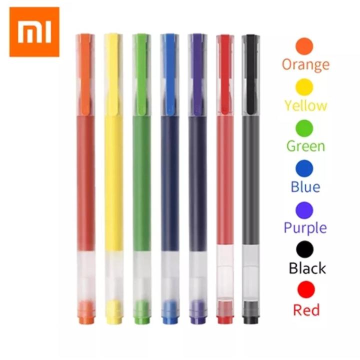 New Xiaomi Mijia Super Durable Writing Pen 0.5mm, 5 Colours Ink Gel pen For Students, Arts, etc