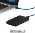 Sabrent 2.5-Inch SATA to USB 3.0 Tool-Free External Hard Drive Enclosure [Optimized for SSD, Support UASP SATA III] Black (EC-UASP) ORIGINAL UK ZONE. 