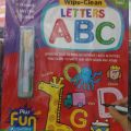 writing practice book for kids letters ABC | wipe-clean. 