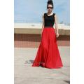 (Customized) BRANDED Red Long Chiffon Skirt (With Inner Malai Crepe) For Women, Skirt, Chiffon Skirt, long skirt, skirts for girls, long skirts for girls, long skirt, maxi skirt, skirts for women, ladies skirts,. 
