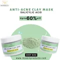 CLAY MASK | ANTI-ACNE CLAY MASK | SALICYLIC ACID | 200G | MASK | FACE MASK | MZ SKINCARE. 