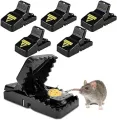 Reusable Plastic Mouse Traps for House, Small Rat Traps Quick Effective Snap Traps, Easy to Set MiceTrap Mouse Catcher, Reusable Mousetrap, Safe Mice Trap for Indoor Outdoor Home Garden. 