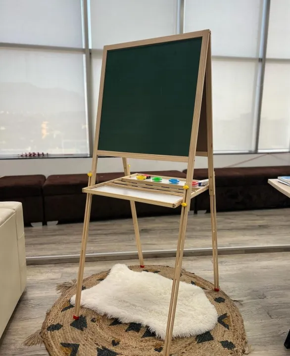 KIDS%20WOODEN%20DOUBLE%20SIDED%20LEARNING%20AND%20DRAWING%20BOARD%20WITH%20EASELS%20-%20Image%203